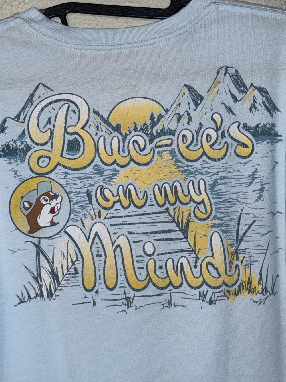 Buc-ee's On My Mind Blue Mountain Graphic Souvenir Tourist T-Shirt Unisex size M - Picture 9 of 14